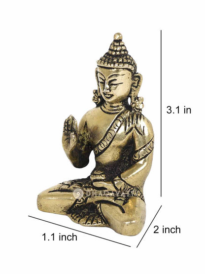 Buddha Decorative Brass Figurine