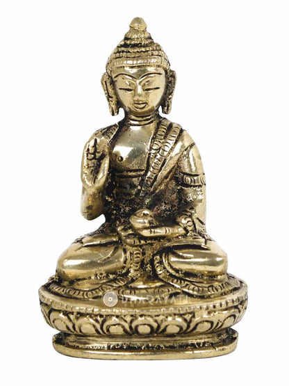 Buddha Set Of 2 Decorative Brass Figurine