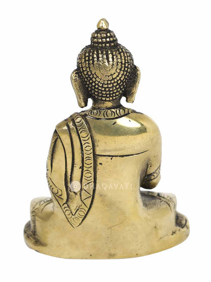 Buddha Set Of 2 Decorative Brass Figurine