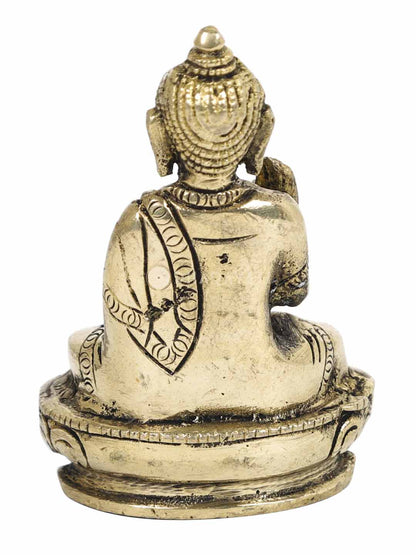 Buddha Set Of 2 Decorative Brass Figurine