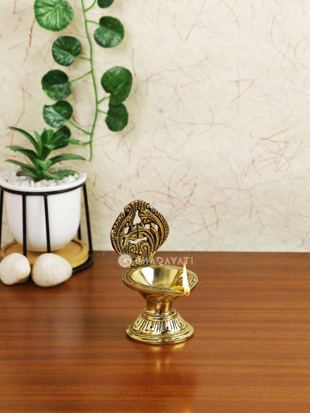 Brass Diya Diwali Pooja Decor