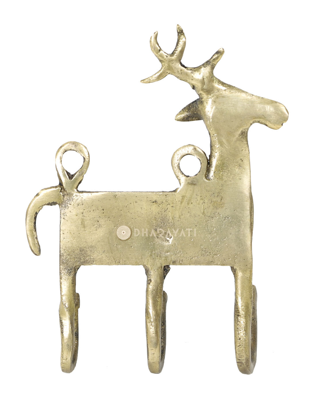 Deer Design Keys Wall Hook With 3 Hooks