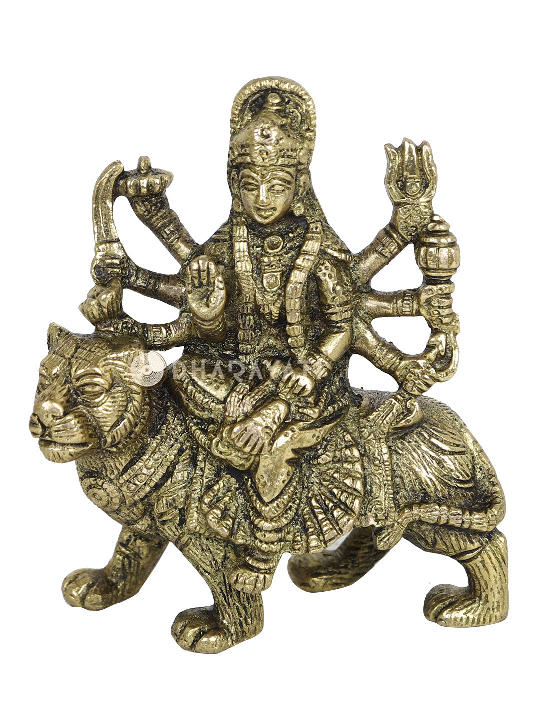 Durga Decorative Brass Figurine