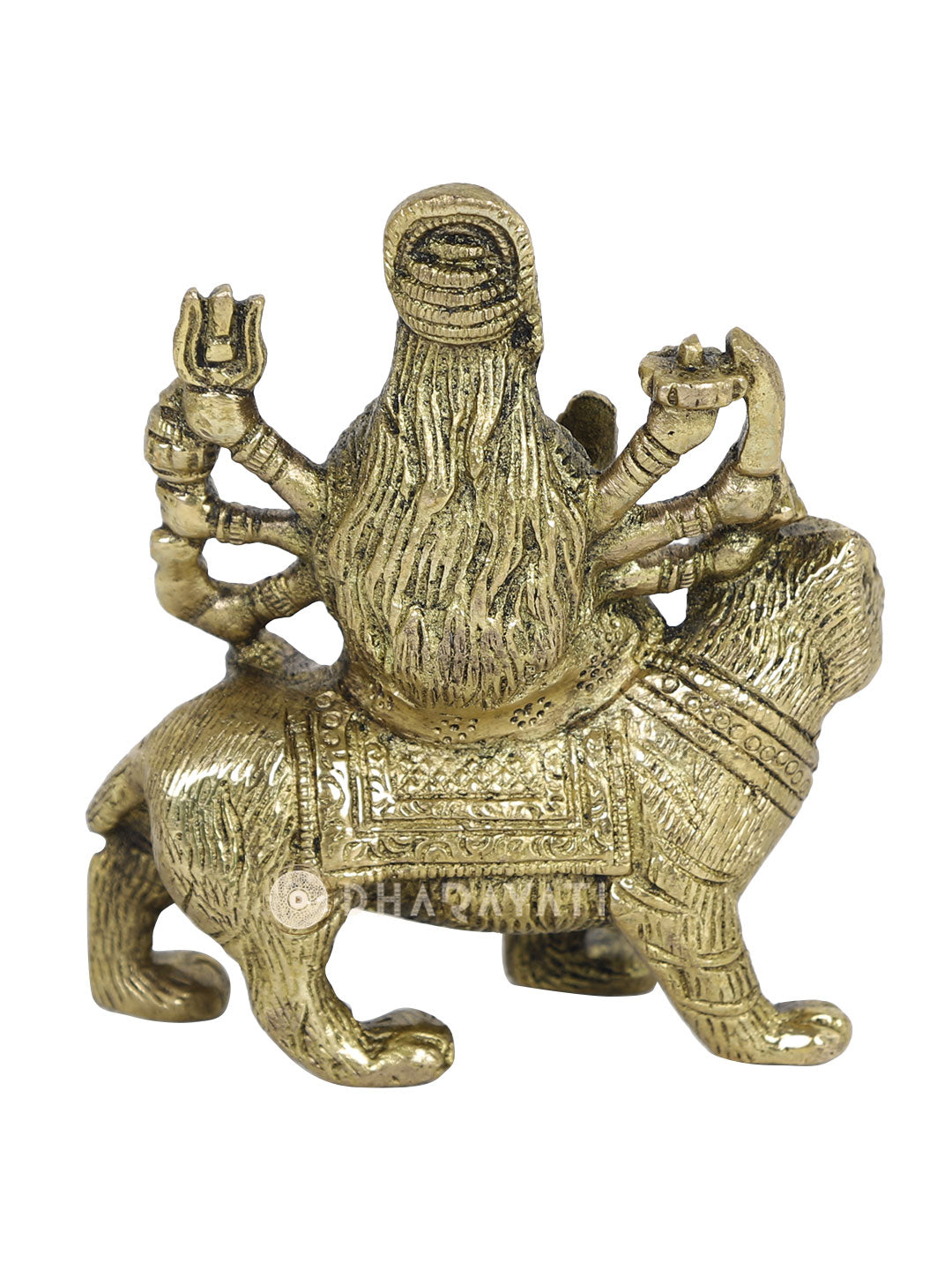 Durga Decorative Brass Figurine