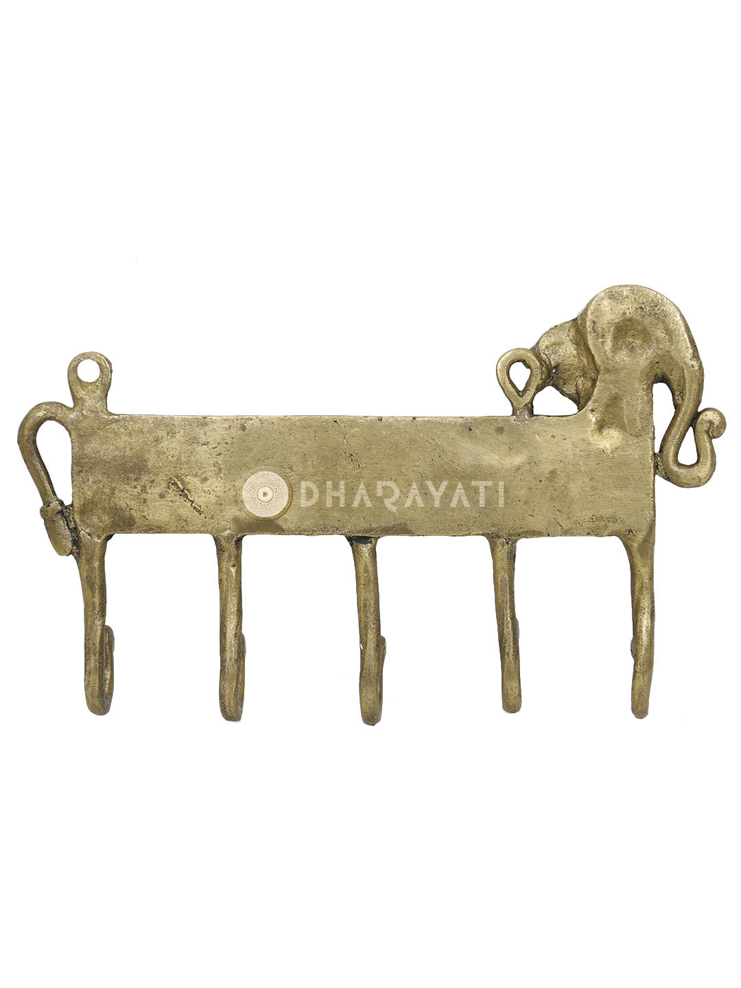 Elephant Design Keys Small Wall Hook  With 5 Hangers