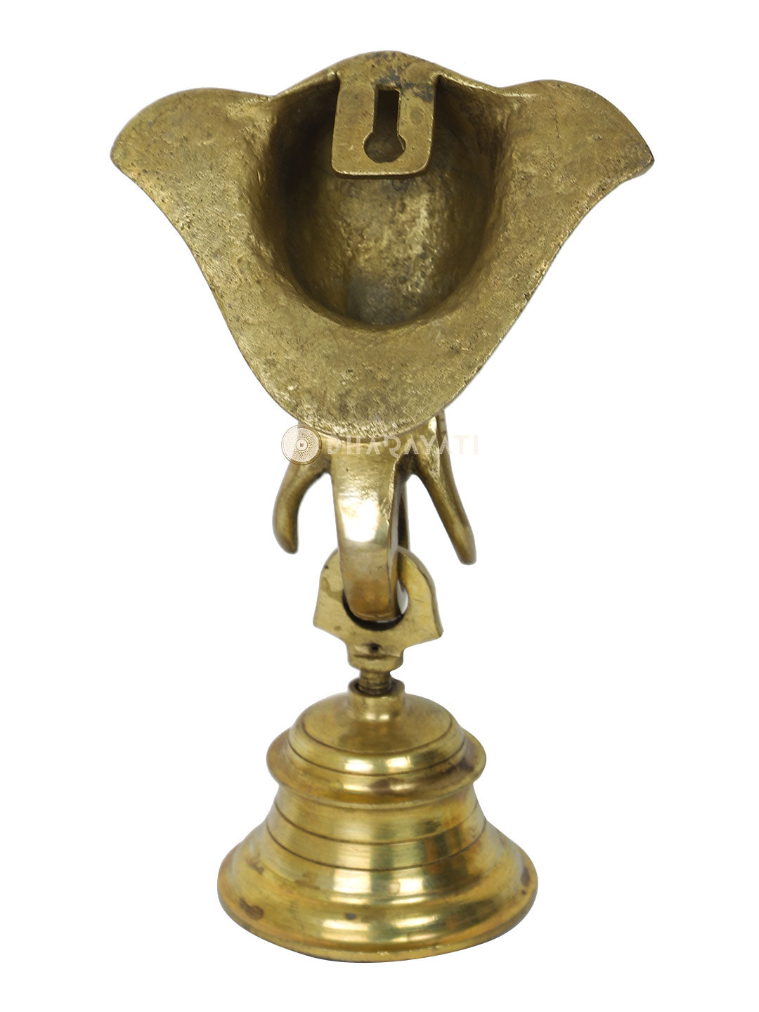 Elephant Face Wall Hanging Bell Decorative Brass