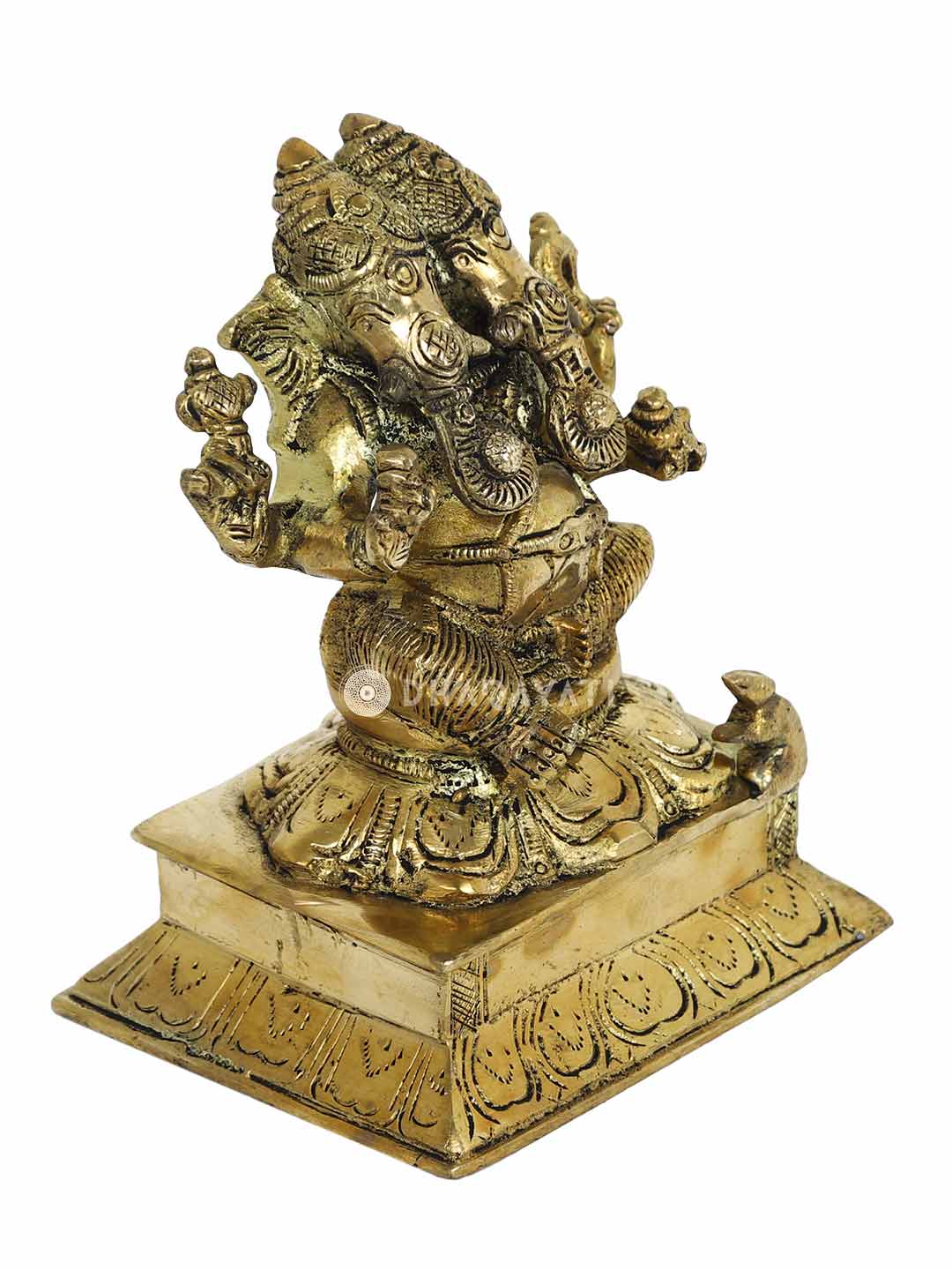 Ganesha 2 Head Decorative Brass Figurine