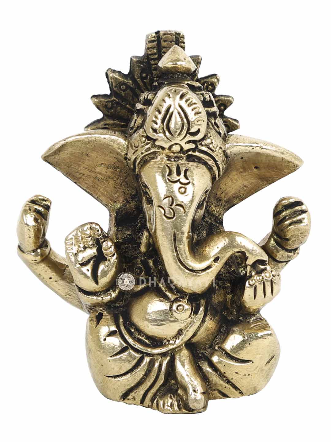 Ganesh 4 Hands Decorative Brass Figurine