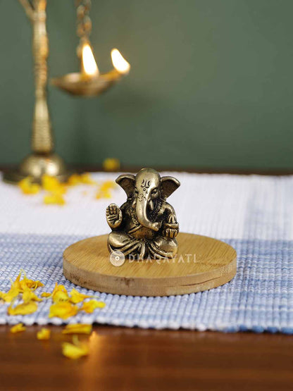 Ganesh Decorative Brass Figurine