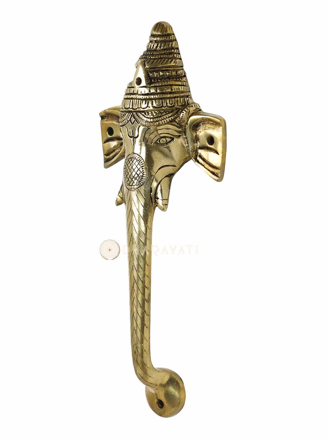 Ganesh Design Door Handle Decorative Brass – Dharayati