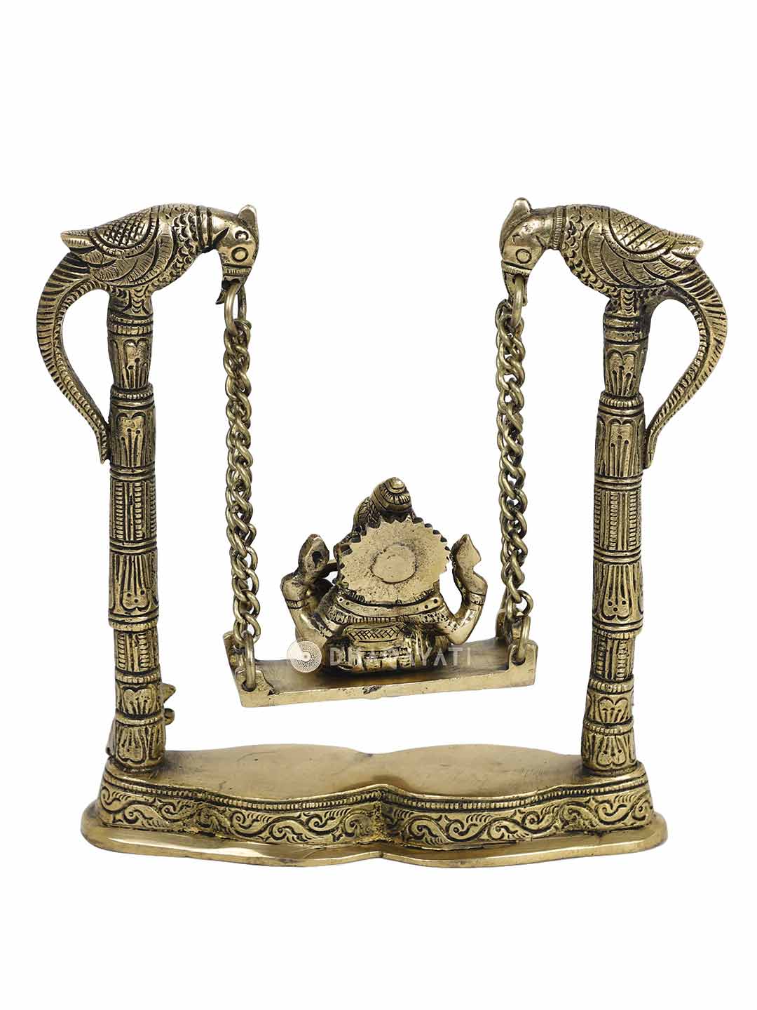 Ganesh Jhula  Decorative Brass Figurine