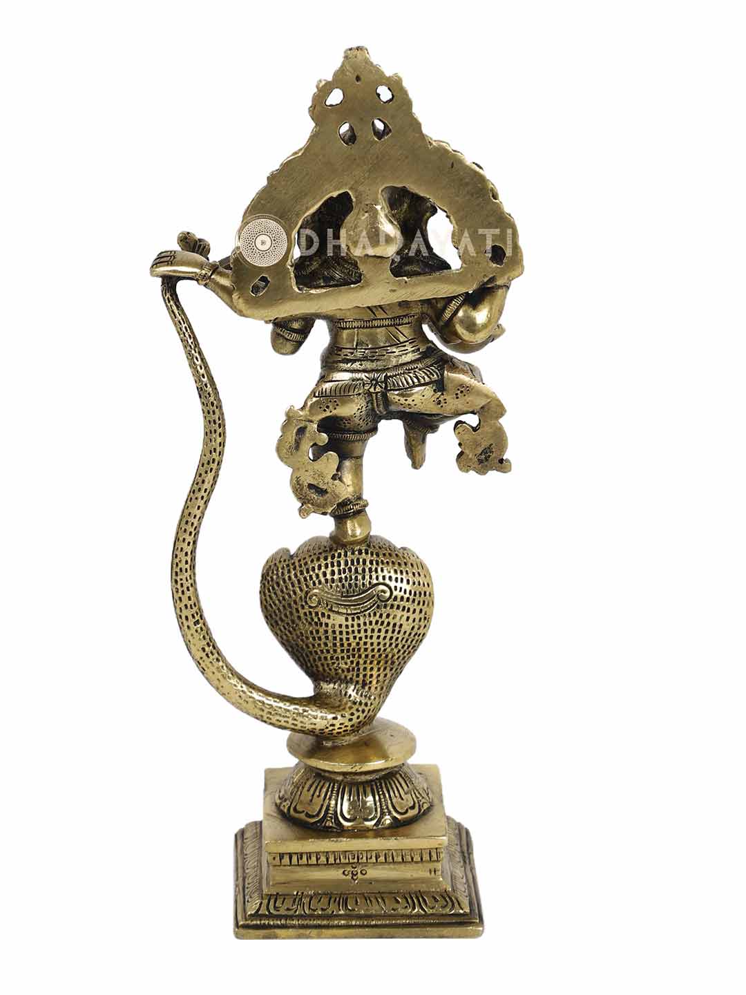 Ganesh On Snake Decorative Brass Figurine