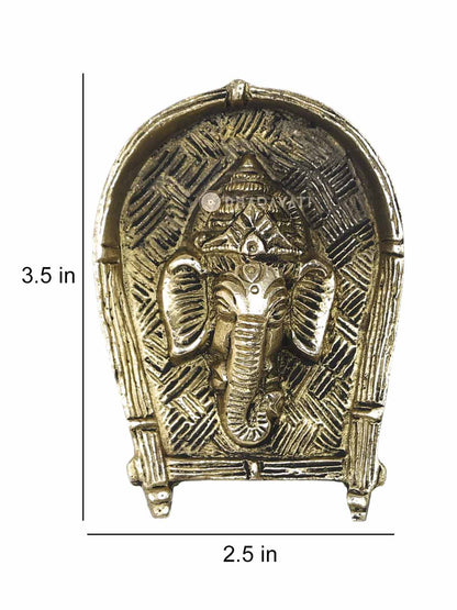 Ganesh Wall Hanging Decorative Brass Figurine