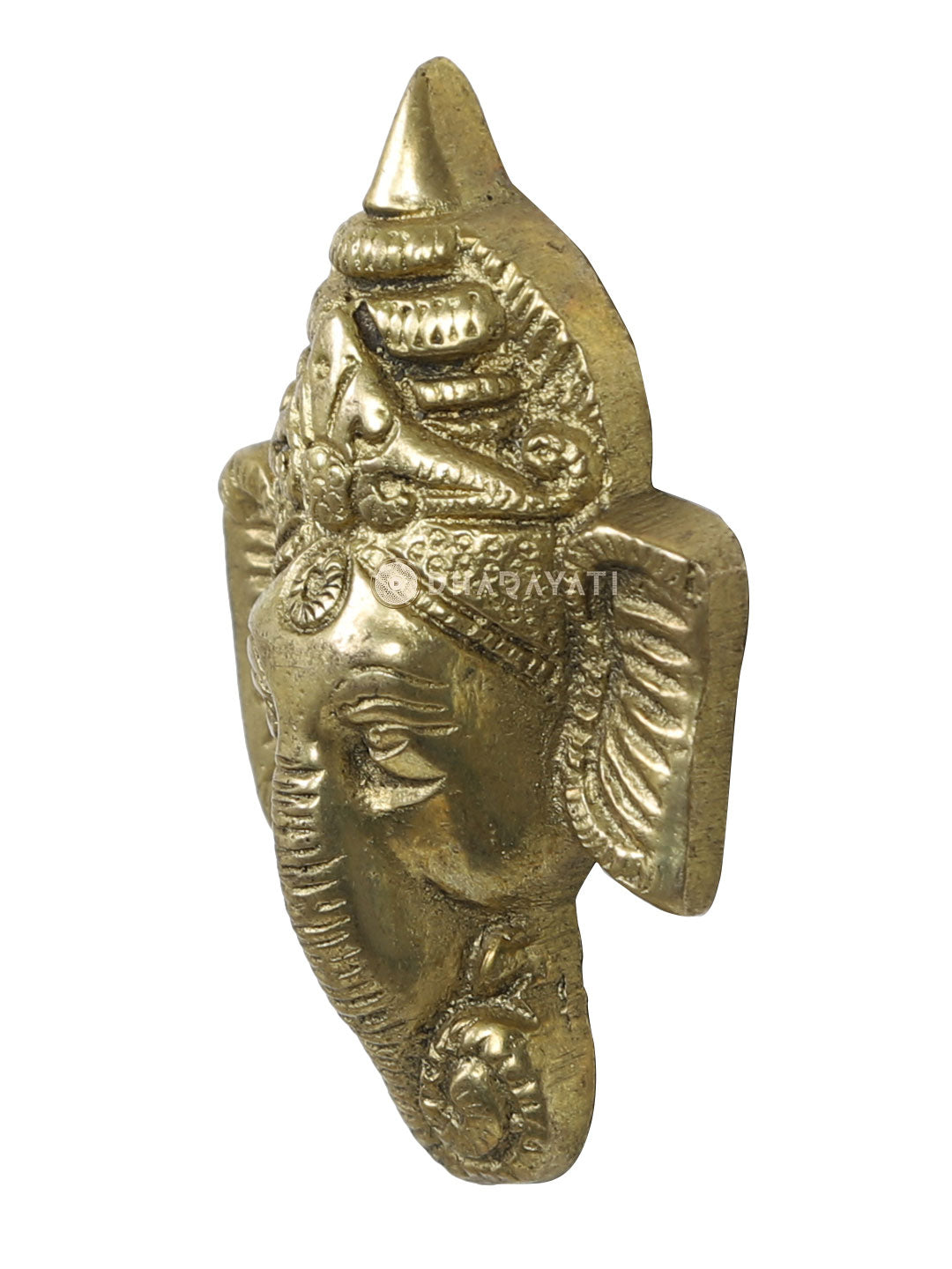 Brass Ganesha Face Design Wall Hanging