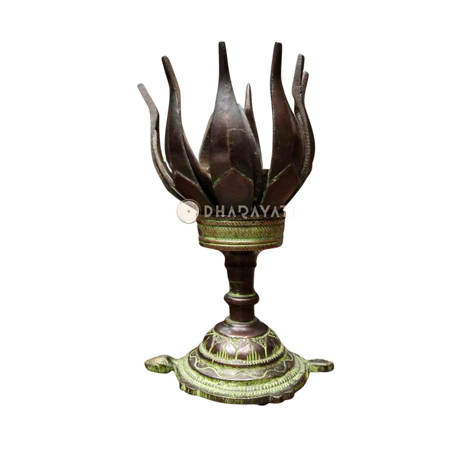 Brass Lotus Dhoop Stand