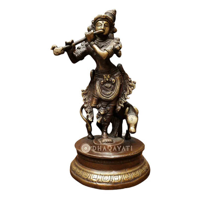 Brass Lord Krishna