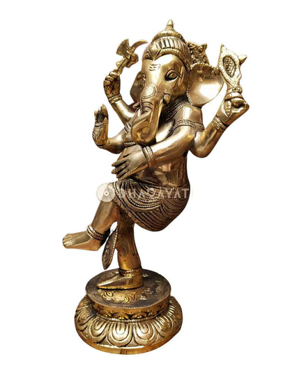 Brass Dancing Ganesha Big