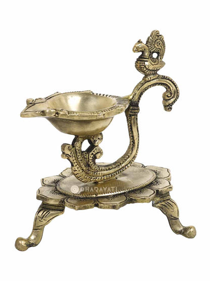 3 Legs Brass Diya Lamp