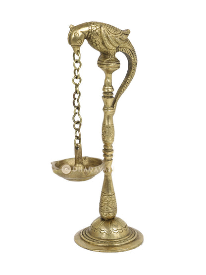 Lamp with Parrot Diya