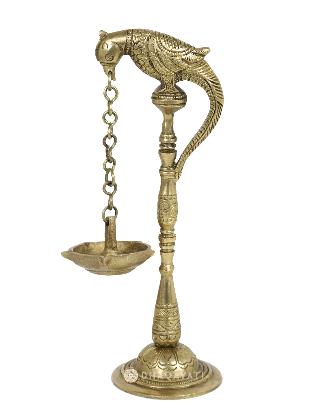 Lamp with Parrot Diya