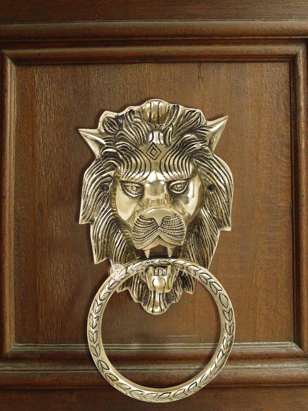 Lion Design Big Door Knockers Decorative Brass