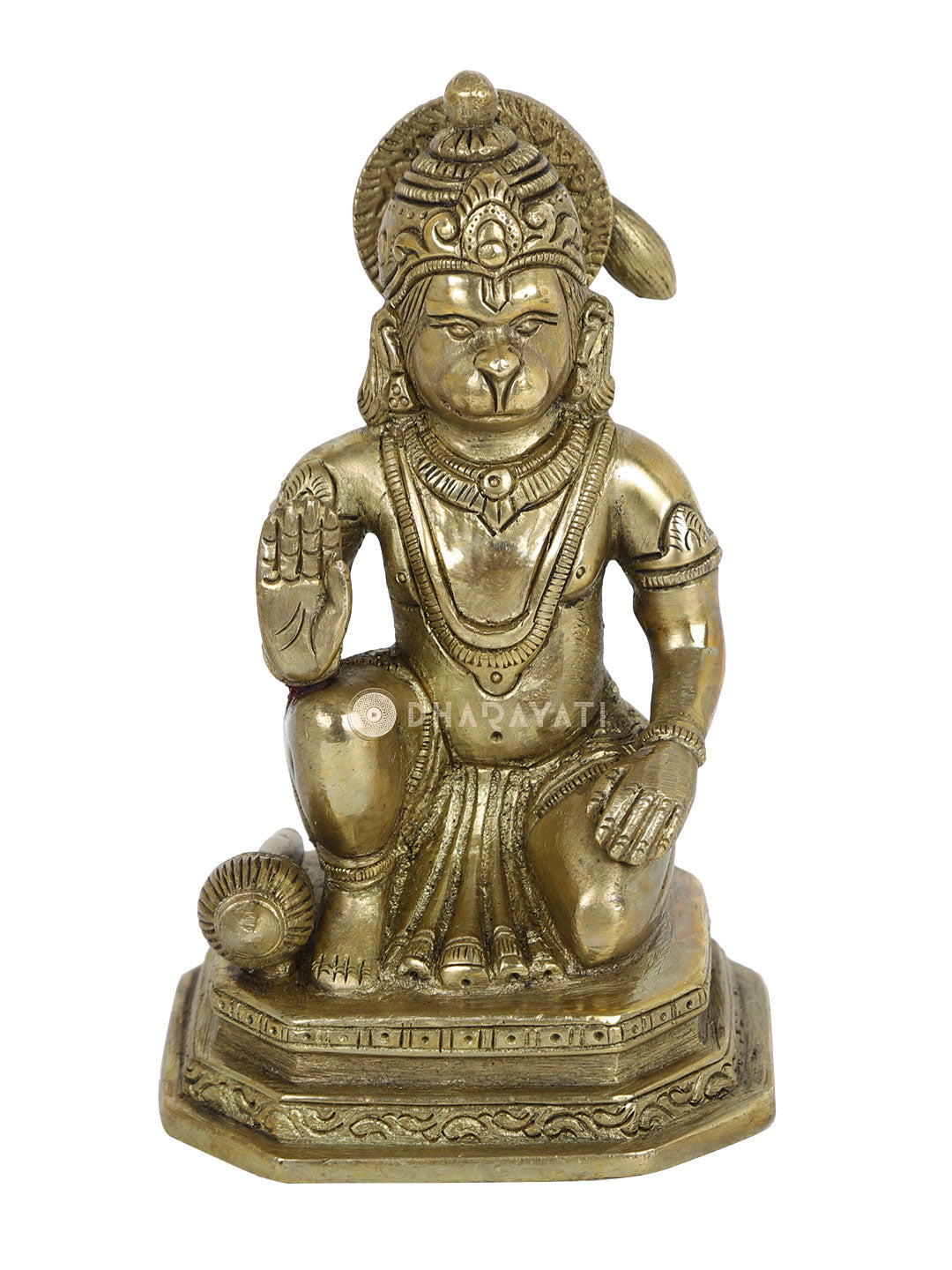 Lord Hanuman Decorative Brass Figurine