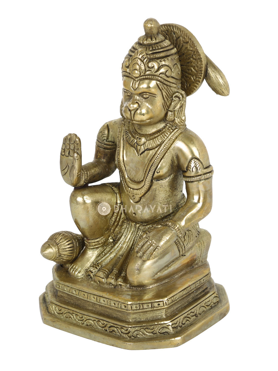 Lord Hanuman Decorative Brass Figurine