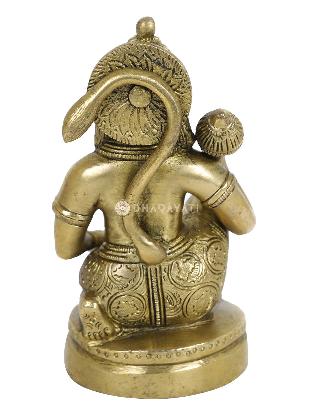 Lord Hanuman Brass Figurine With Gada In Hand