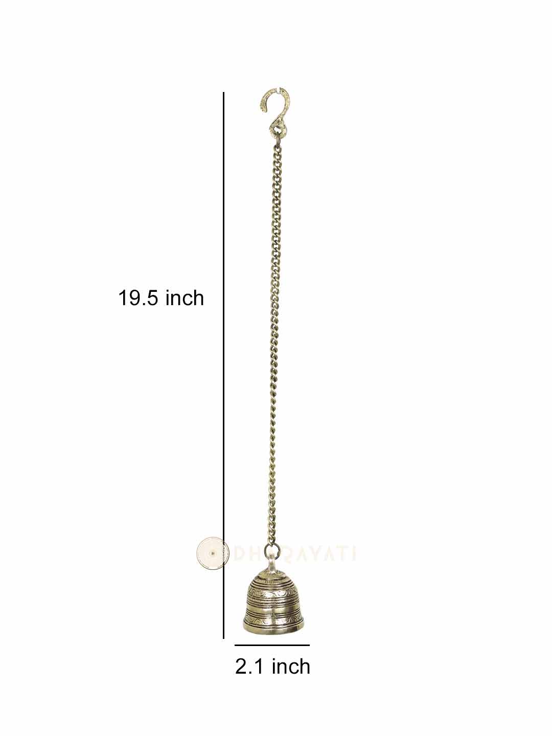 Mandir Hanging Bell Small Decorative Brass