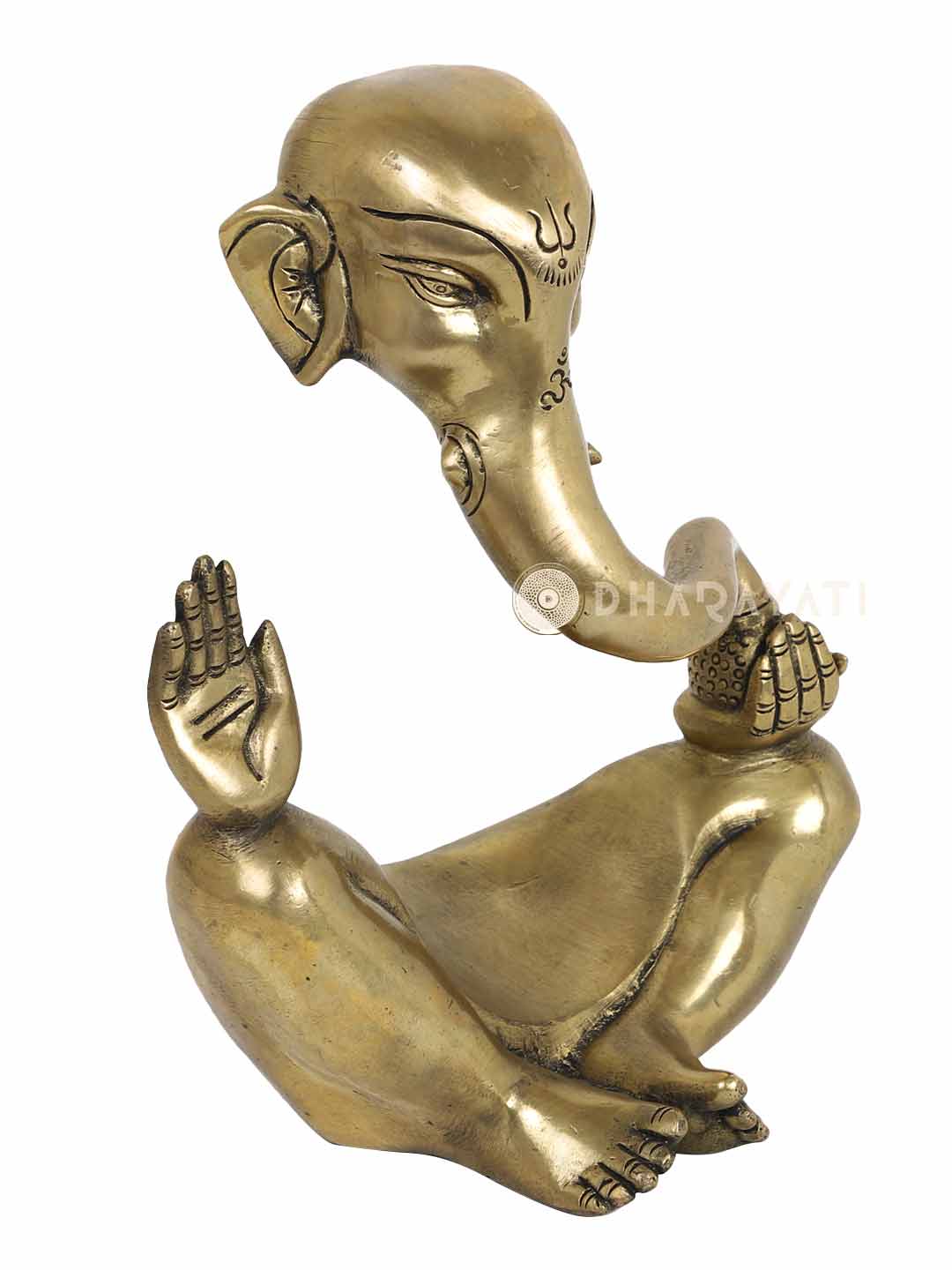 Modern Ganesh Decorative Brass Figurine