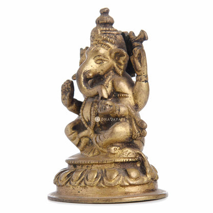 Nepali Ganesh Small Decorative Brass Figurine