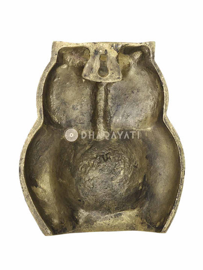 Brass Owl Design Wall Hanging