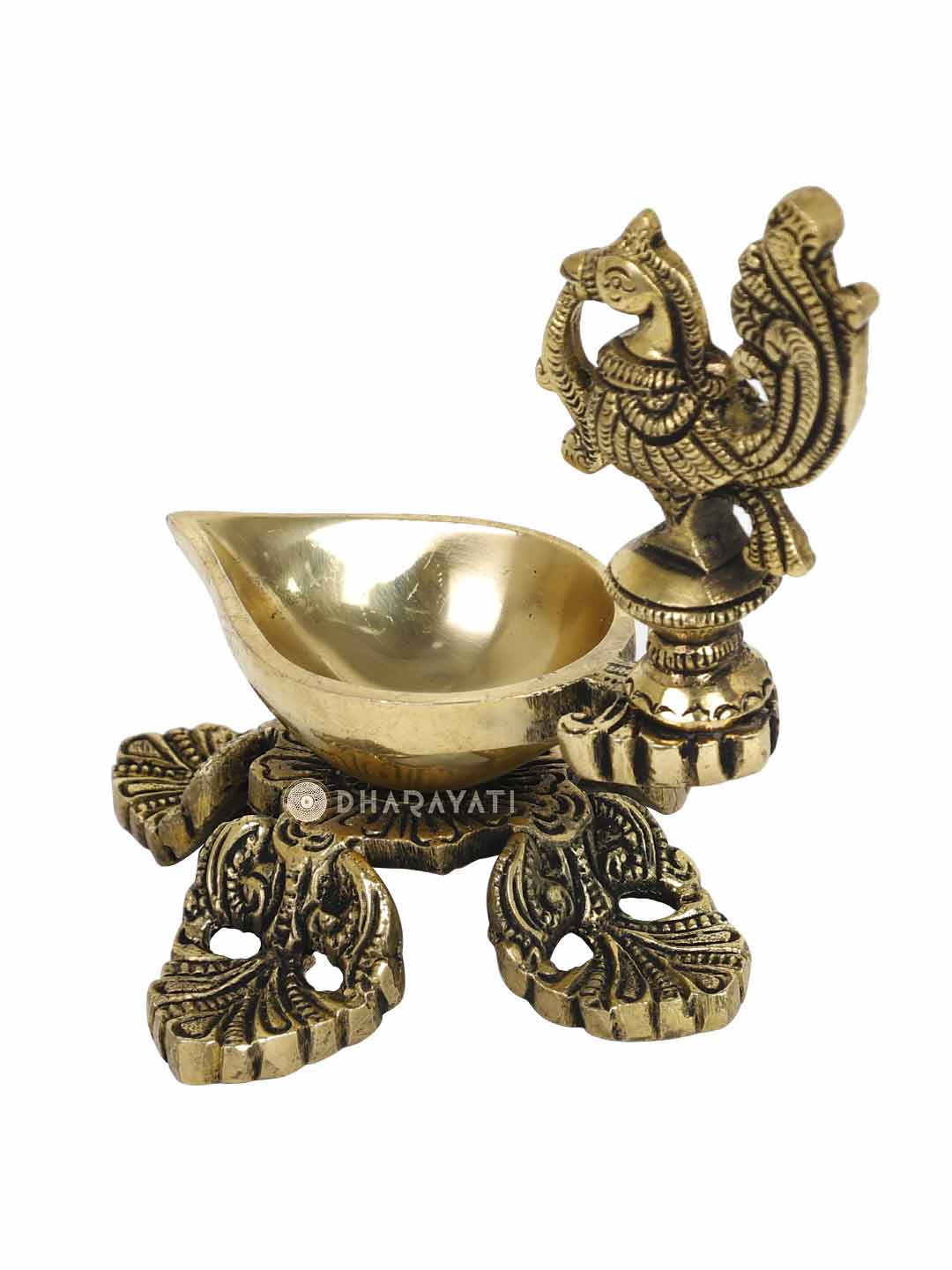 Parrot Brass Diya