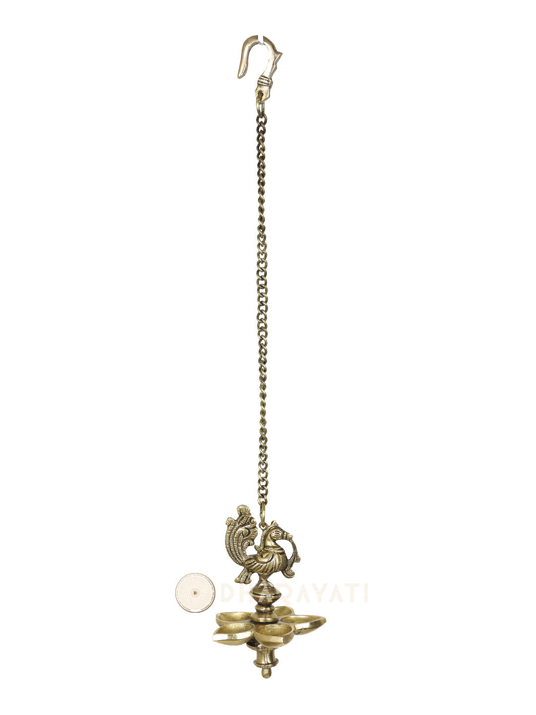 Brass Pancham Chain Hanging Diya