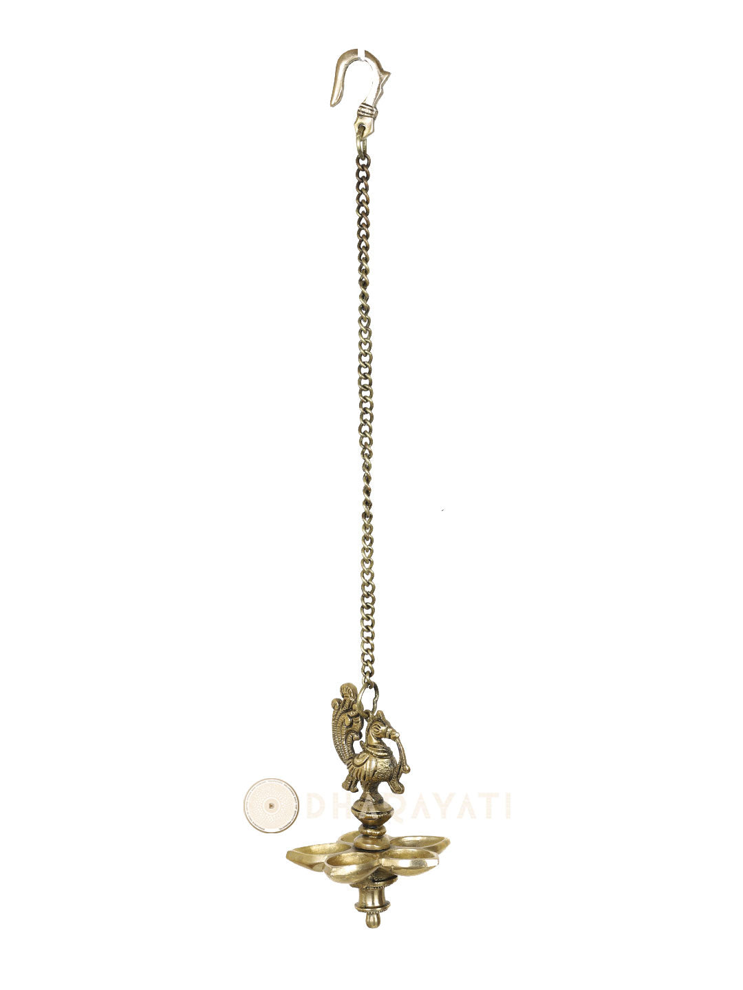 Brass Pancham Chain Hanging Diya