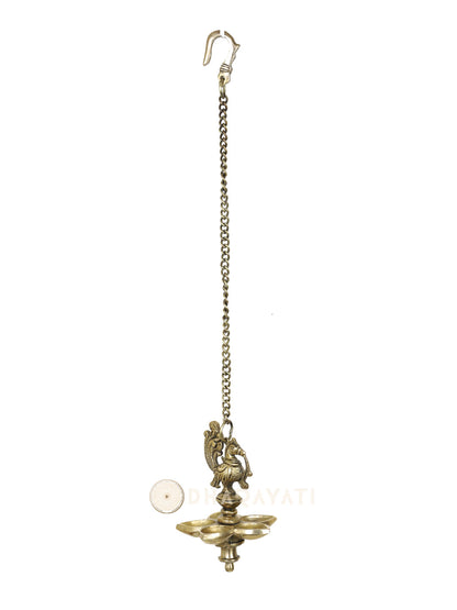 Brass Pancham Chain Hanging Diya