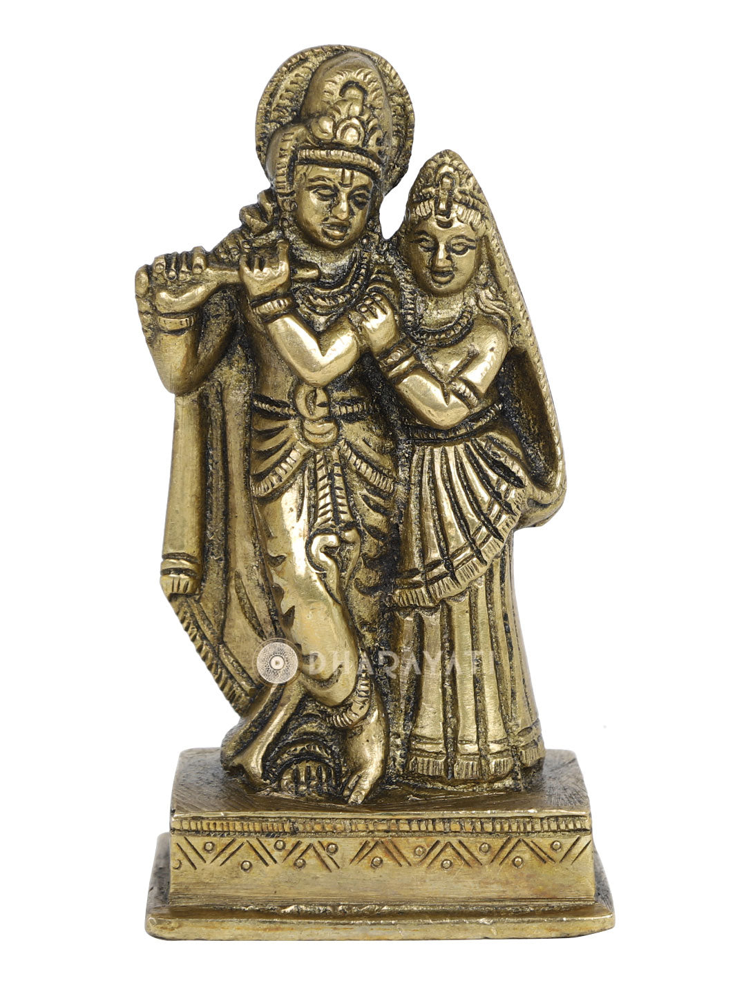 Radha Krishna Decorative Brass Figurine