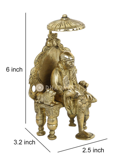 Sai Baba Big Decorative Brass Figurine