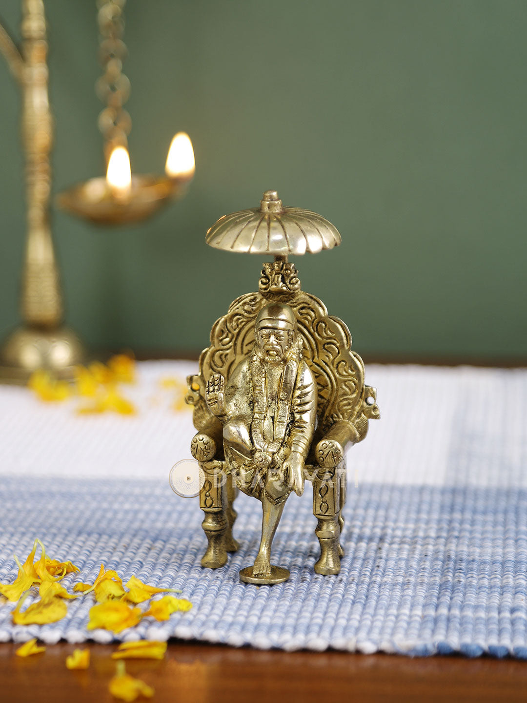 Sai Baba Small Decorative Brass Figurine