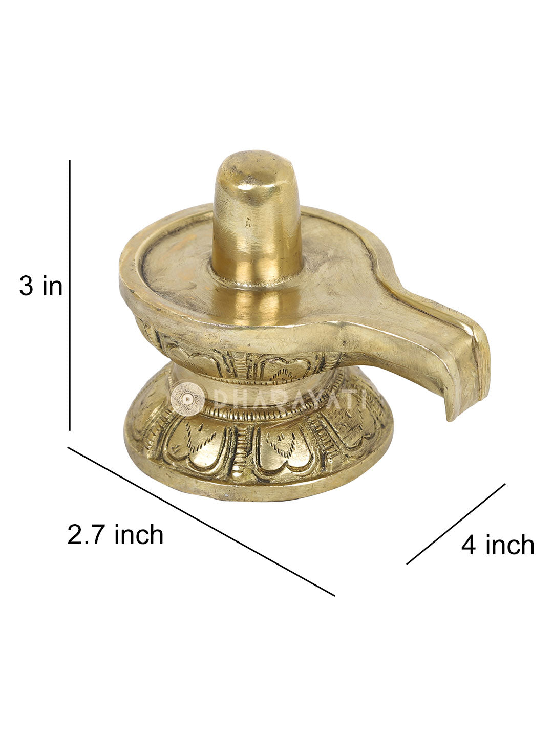 Shivaling Decorative Brass Figurine