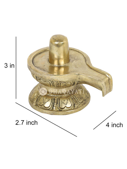 Shivaling Decorative Brass Figurine