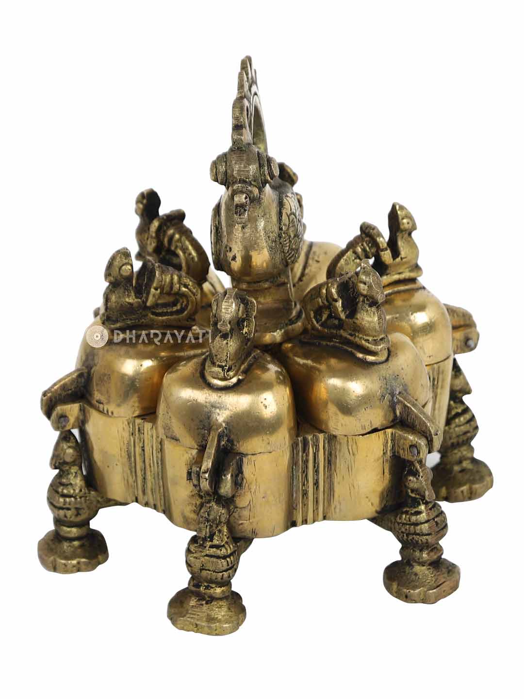 Tikka Box Decorative Brass