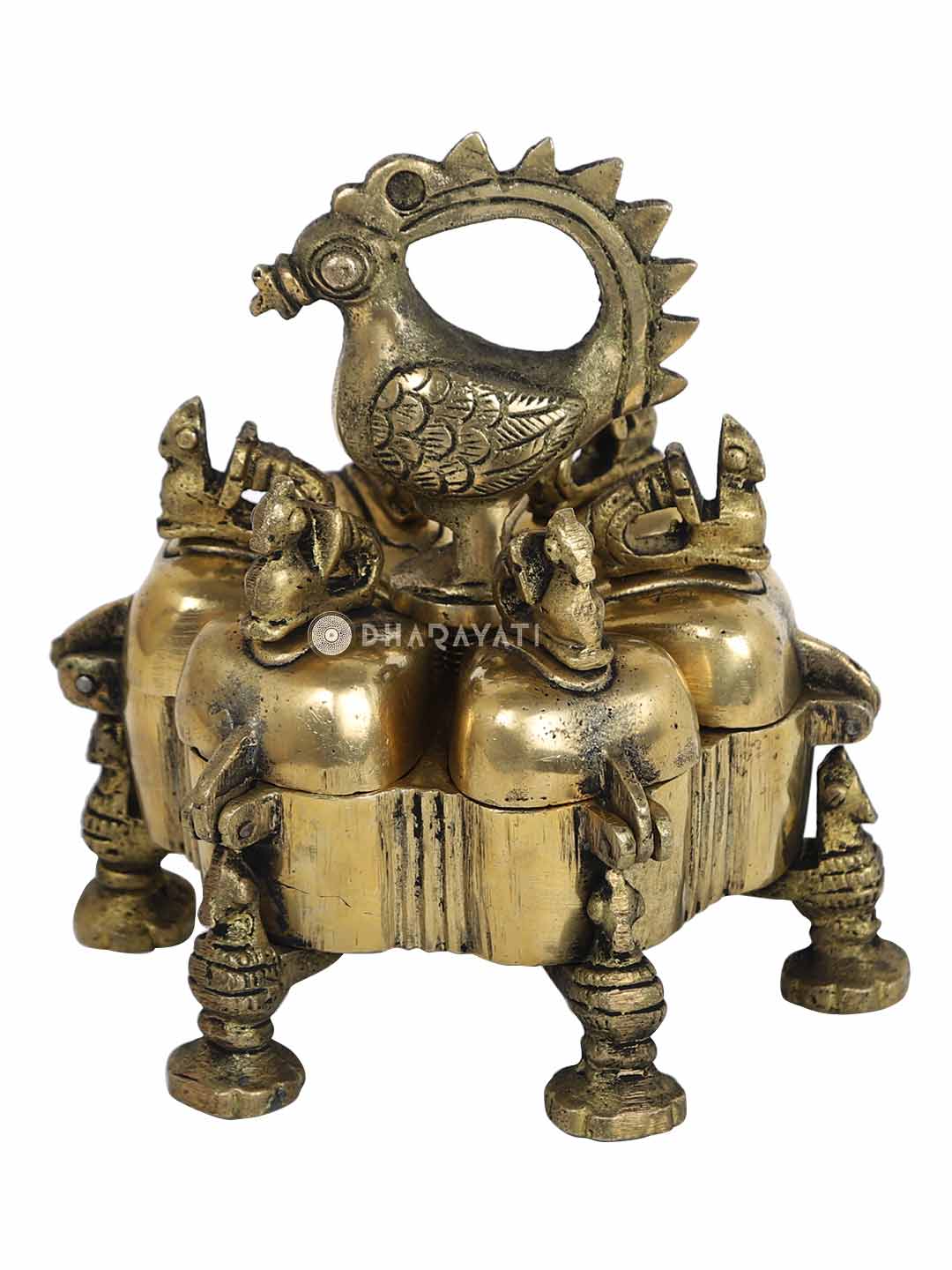 Tikka Box Decorative Brass