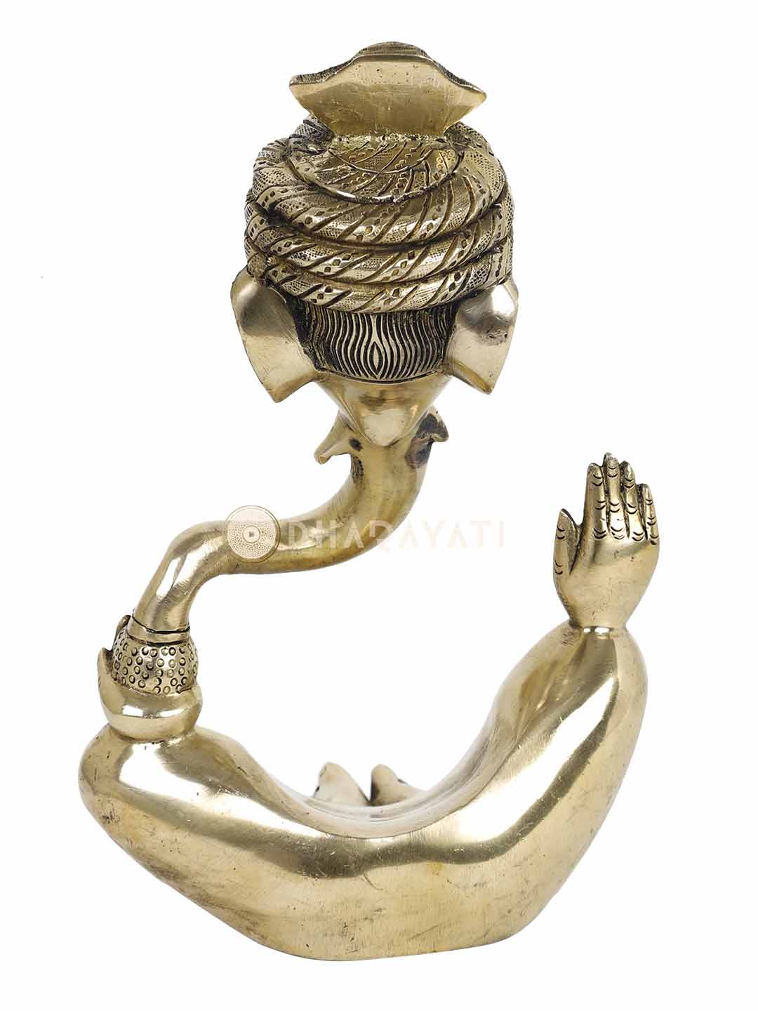 Turban Ganesh Decorative Brass Figurine