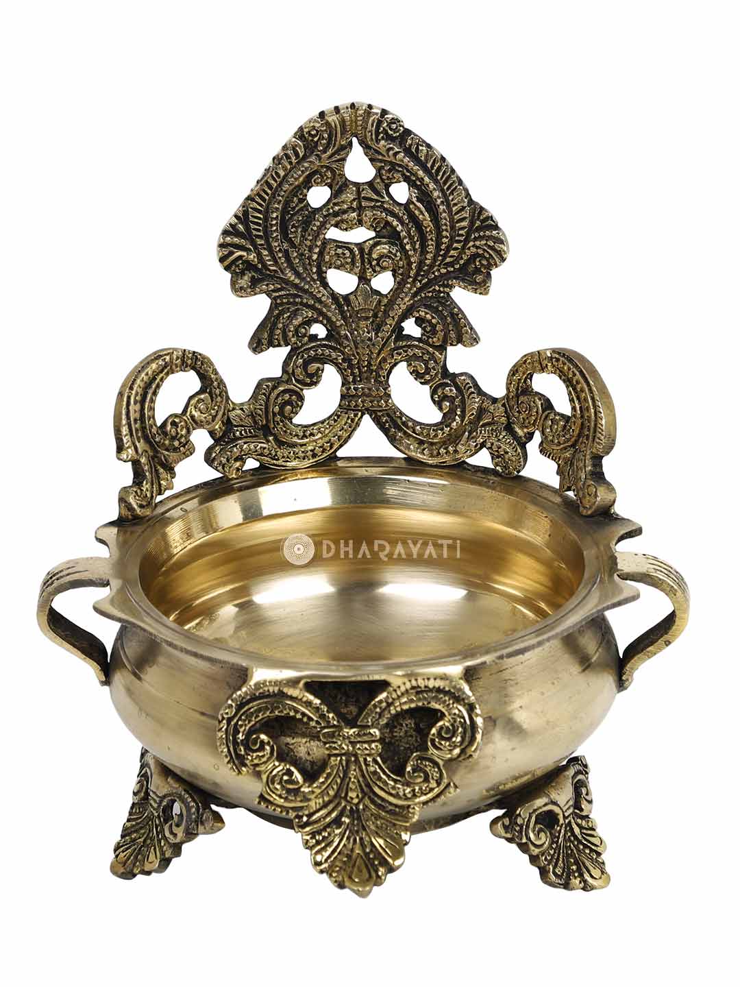 Brass Urli Bowl Fancy brass Carvings