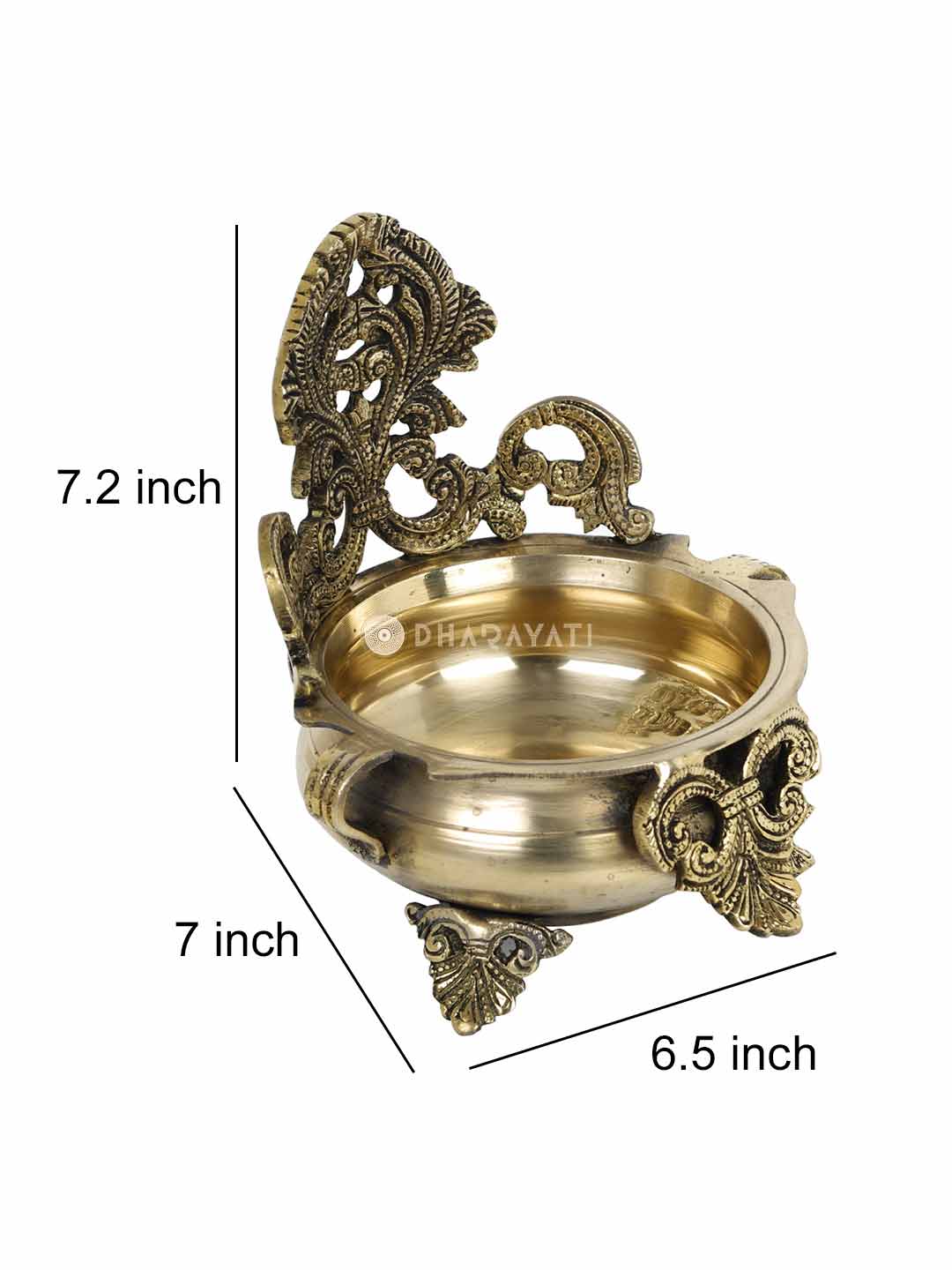 Brass Urli Bowl Fancy brass Carvings