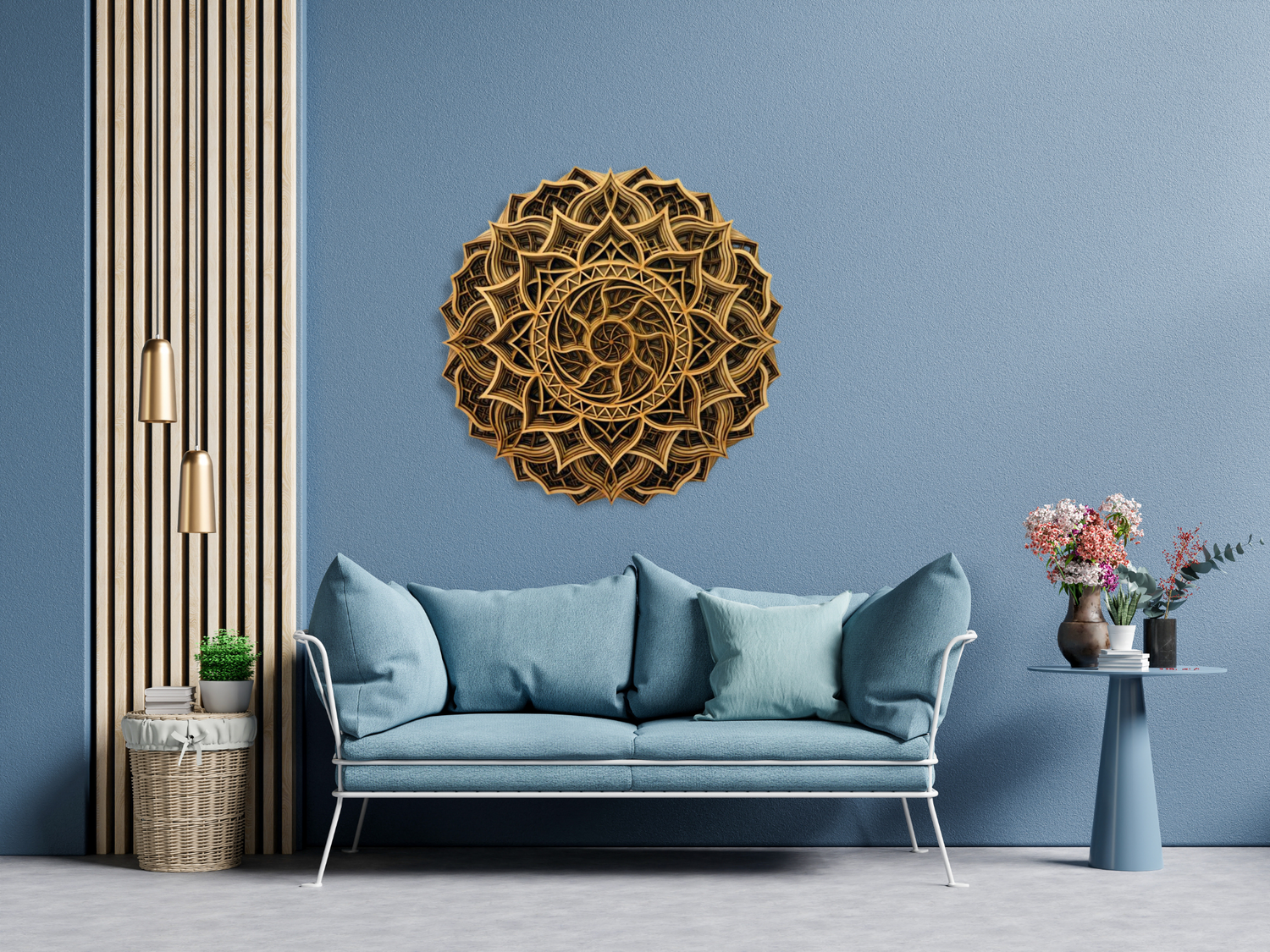 Multilayered Elegant Wooden Mandala | Wooden Wall Decor