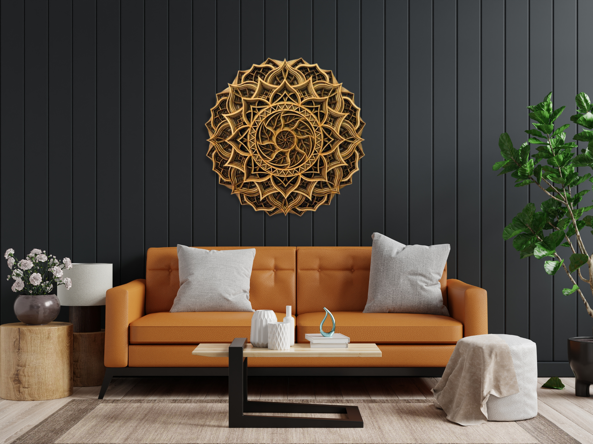 Multilayered Elegant Wooden Mandala | Wooden Wall Decor