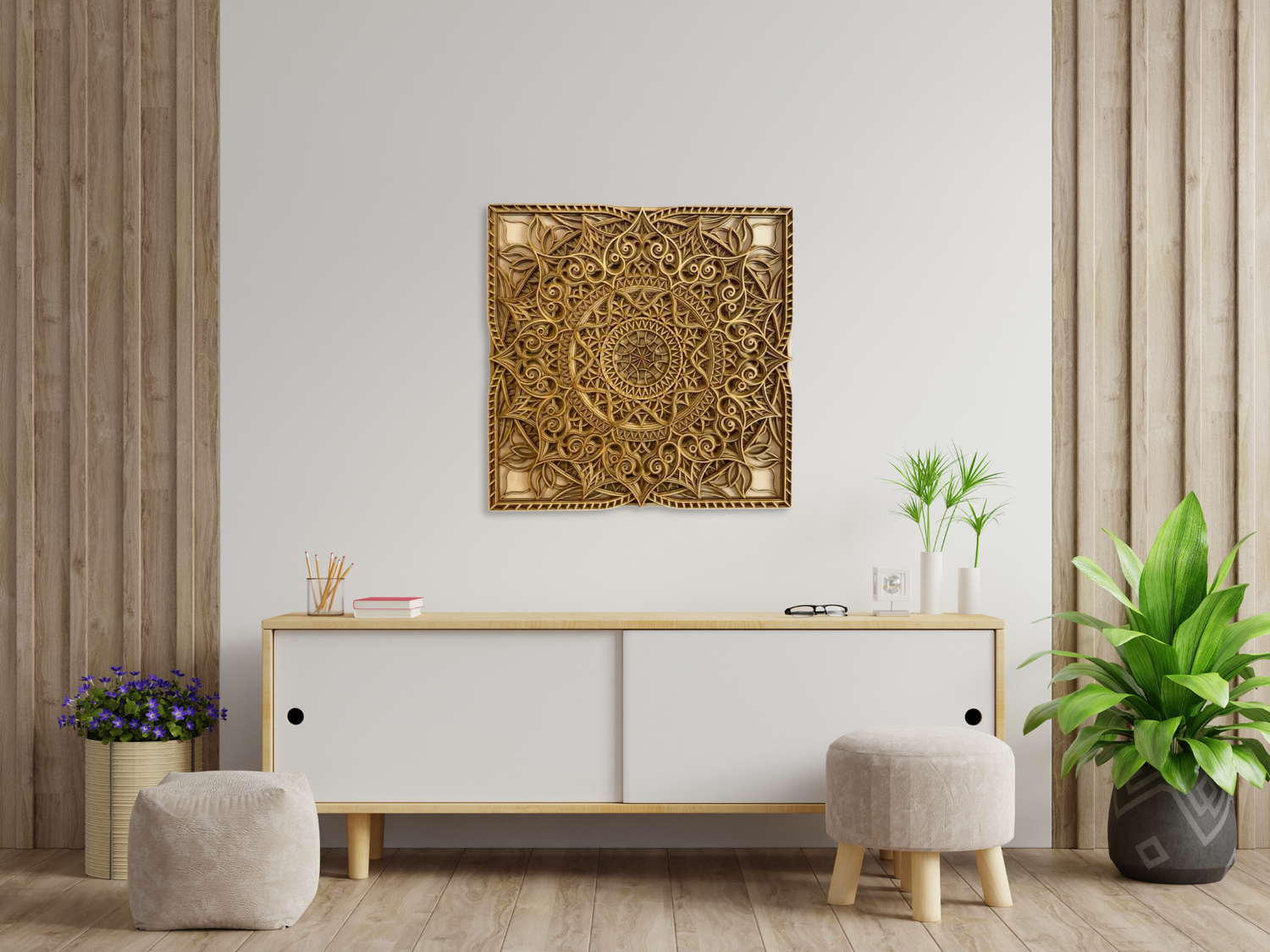 Mandala Modern Design | Wooden Wall Decor