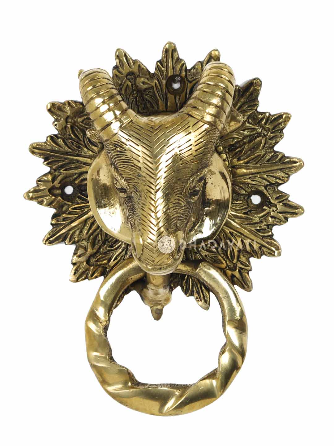 Yak Design Door Knocker Decorative Brass